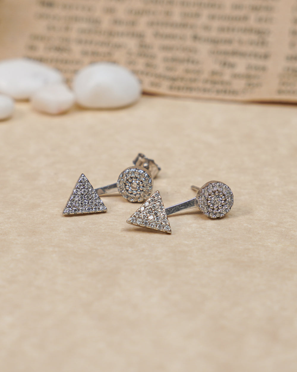 Vivid Spike Silver Earrings