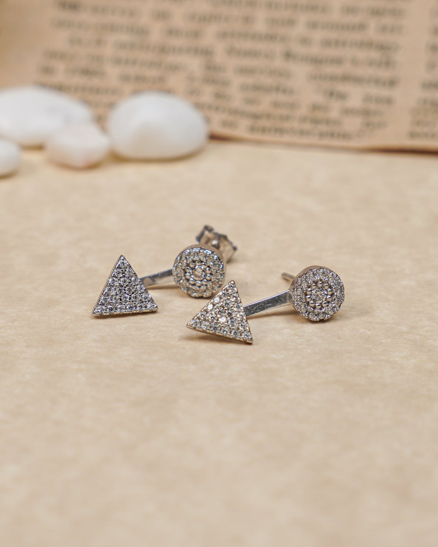 Vivid Spike Silver Earrings