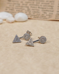 Vivid Spike Silver Earrings