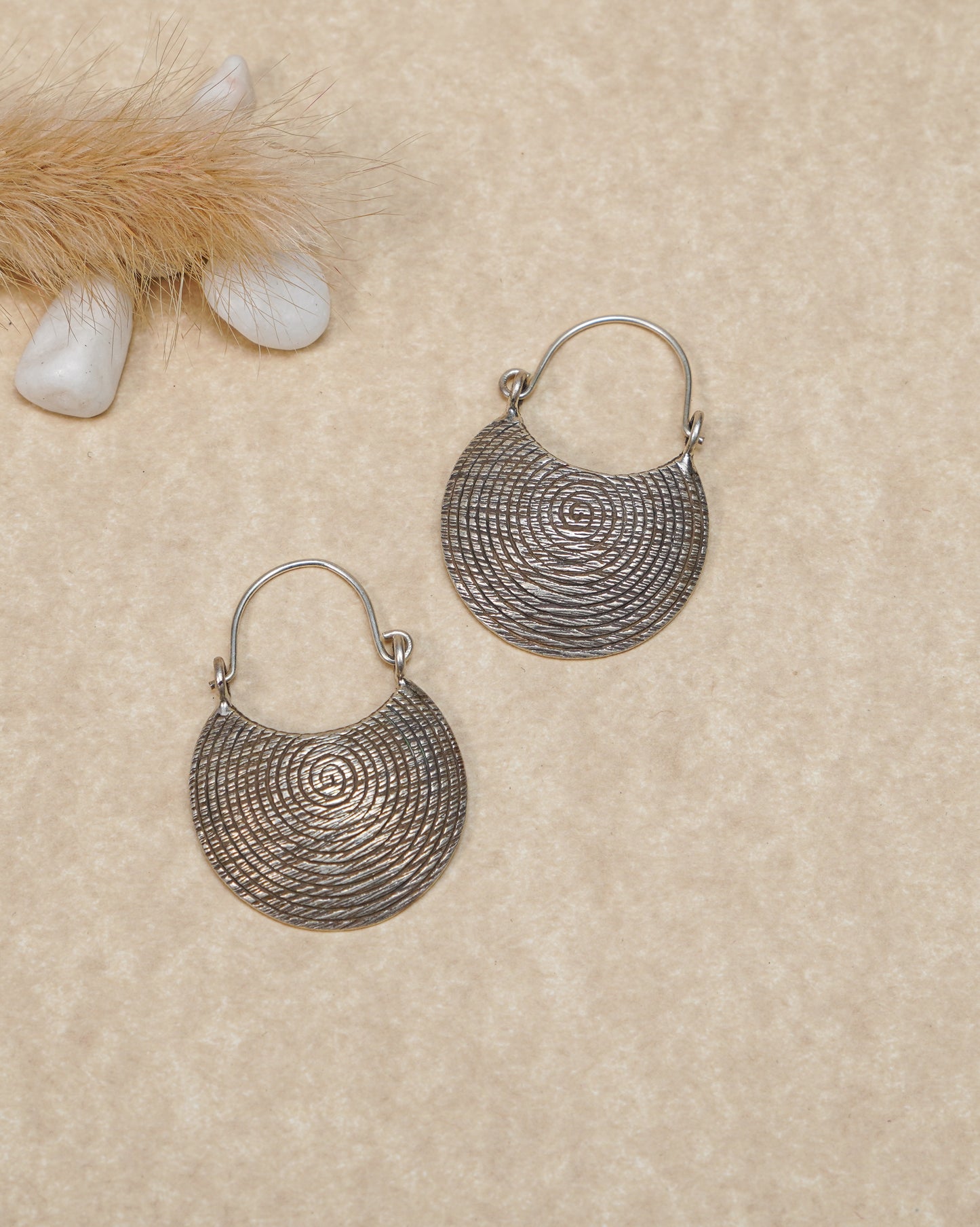 Silver Halo Earrings