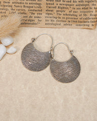 Silver Halo Earrings