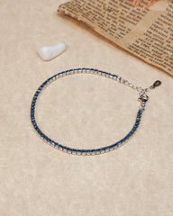 Silver Icy Blue Bracelet