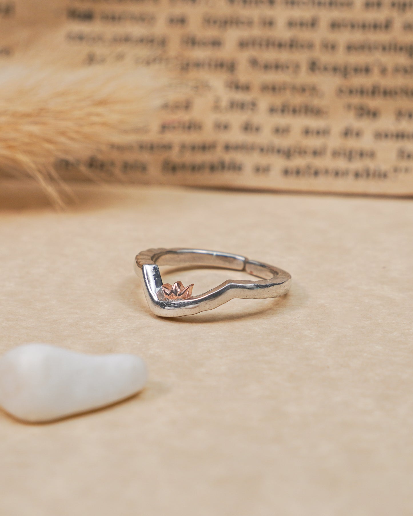 Silver Golden Royalty Ring
