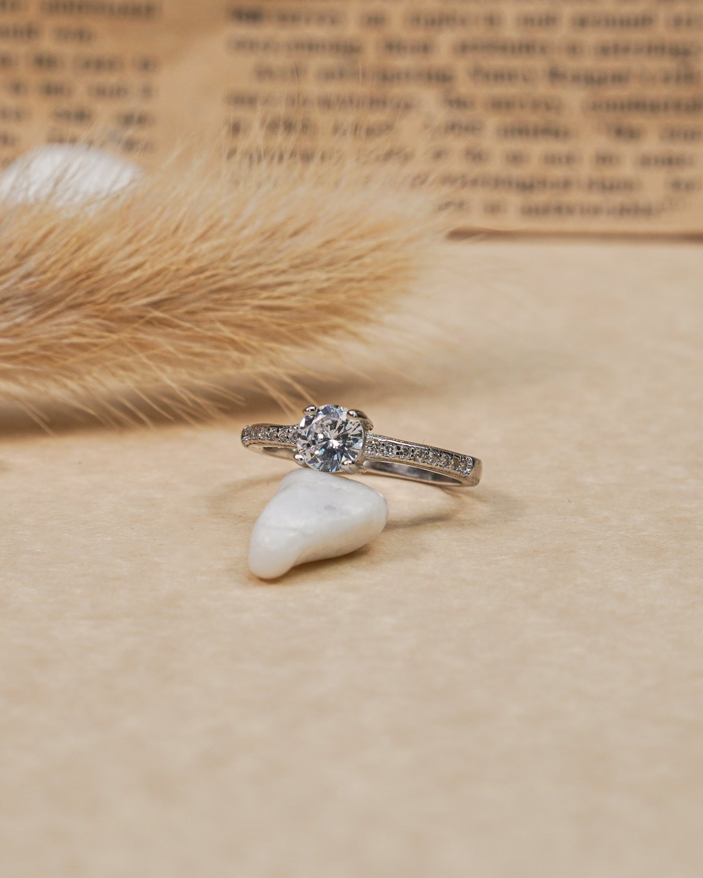 Silver Zircon Keep It Clean Ring