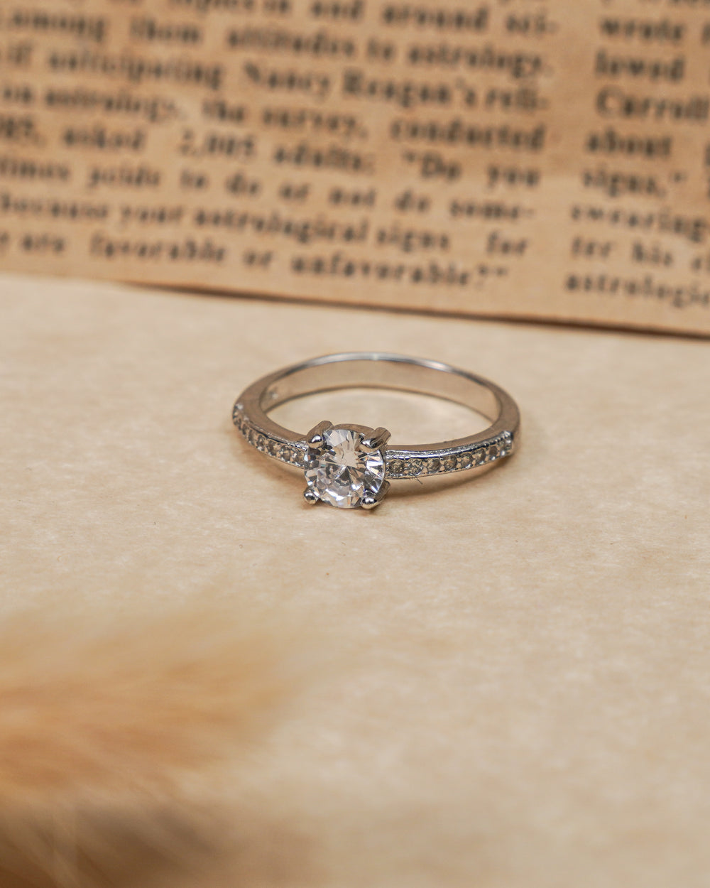 Silver Zircon Keep It Clean Ring