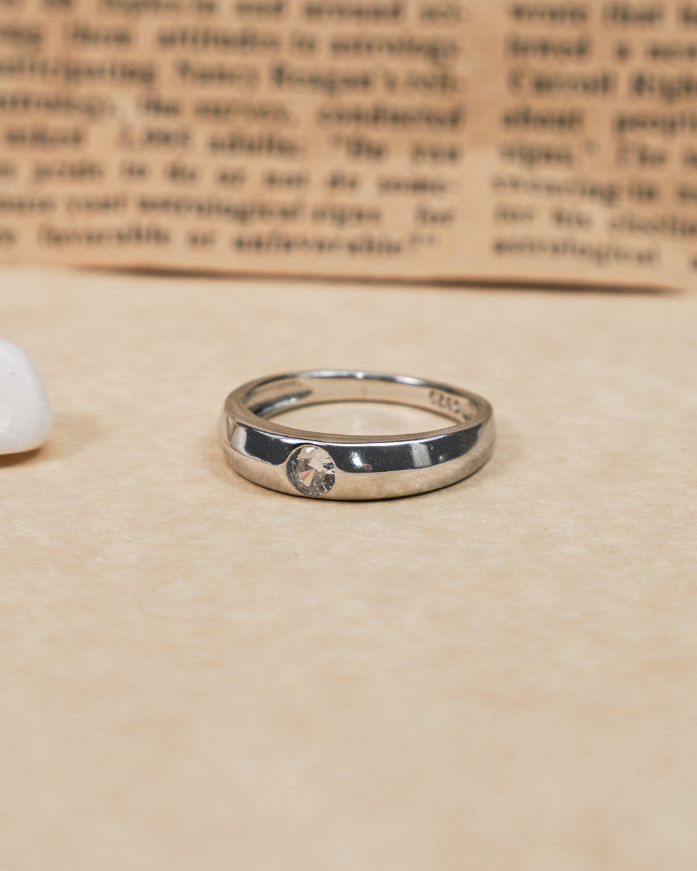 Silver Ethereal Diamond Ring