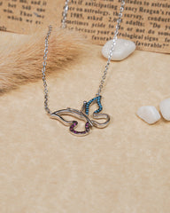 Colored Winged Butterfly Pendant