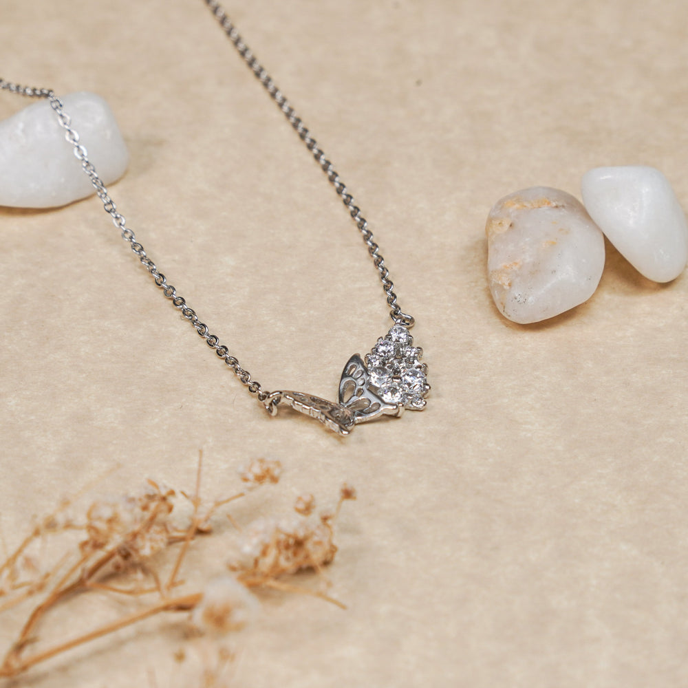 Silver Flutter Aura Pendant