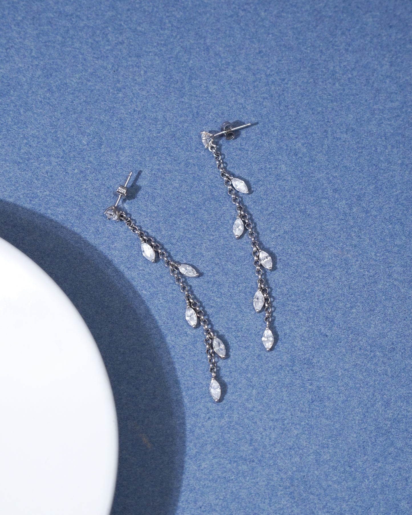 Twilight Threads Silver Earrings