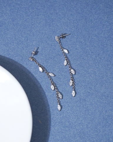 Twilight Threads Silver Earrings