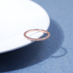 925 Silver Rose Gold Chic Ring