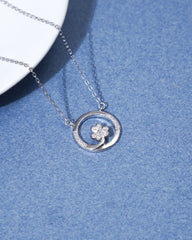 Silver Elegant Flower Pendant