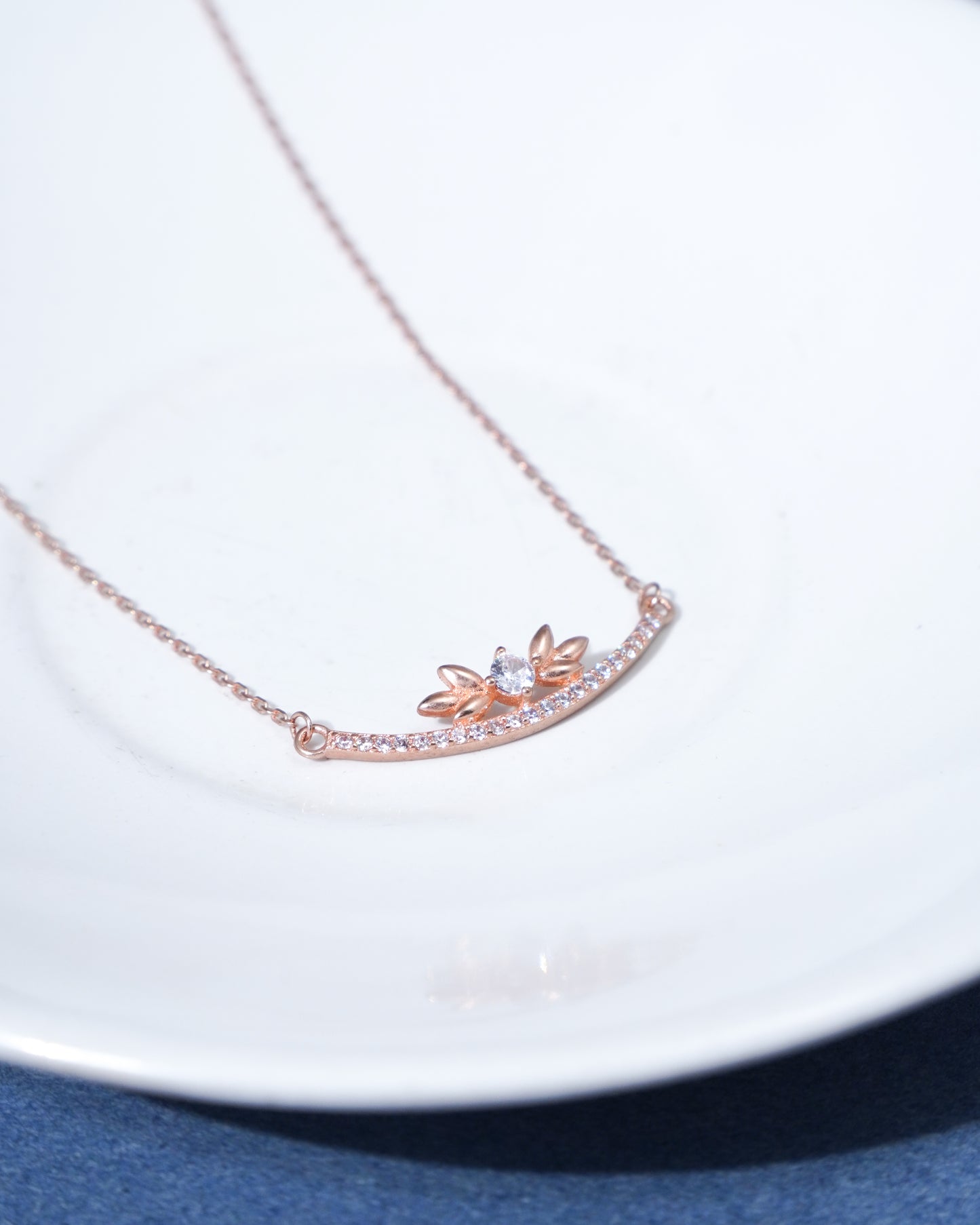 Rose Gold Blush Horizon Pendant