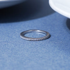 Silver Slim Radiance Ring