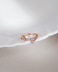 Rose Gold 4 Stone Ring