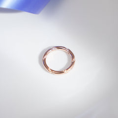 Rose Gold Glimmering Interval Ring