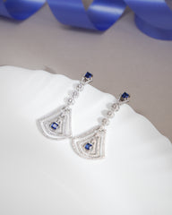 Oceanic Gleam Silver Earrings