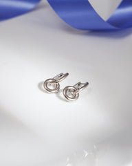 Entangled Elegance Silver Earrings