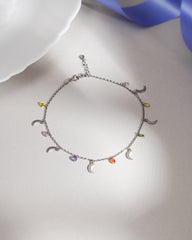 Silver Moonbeam Colorburst Bracelet