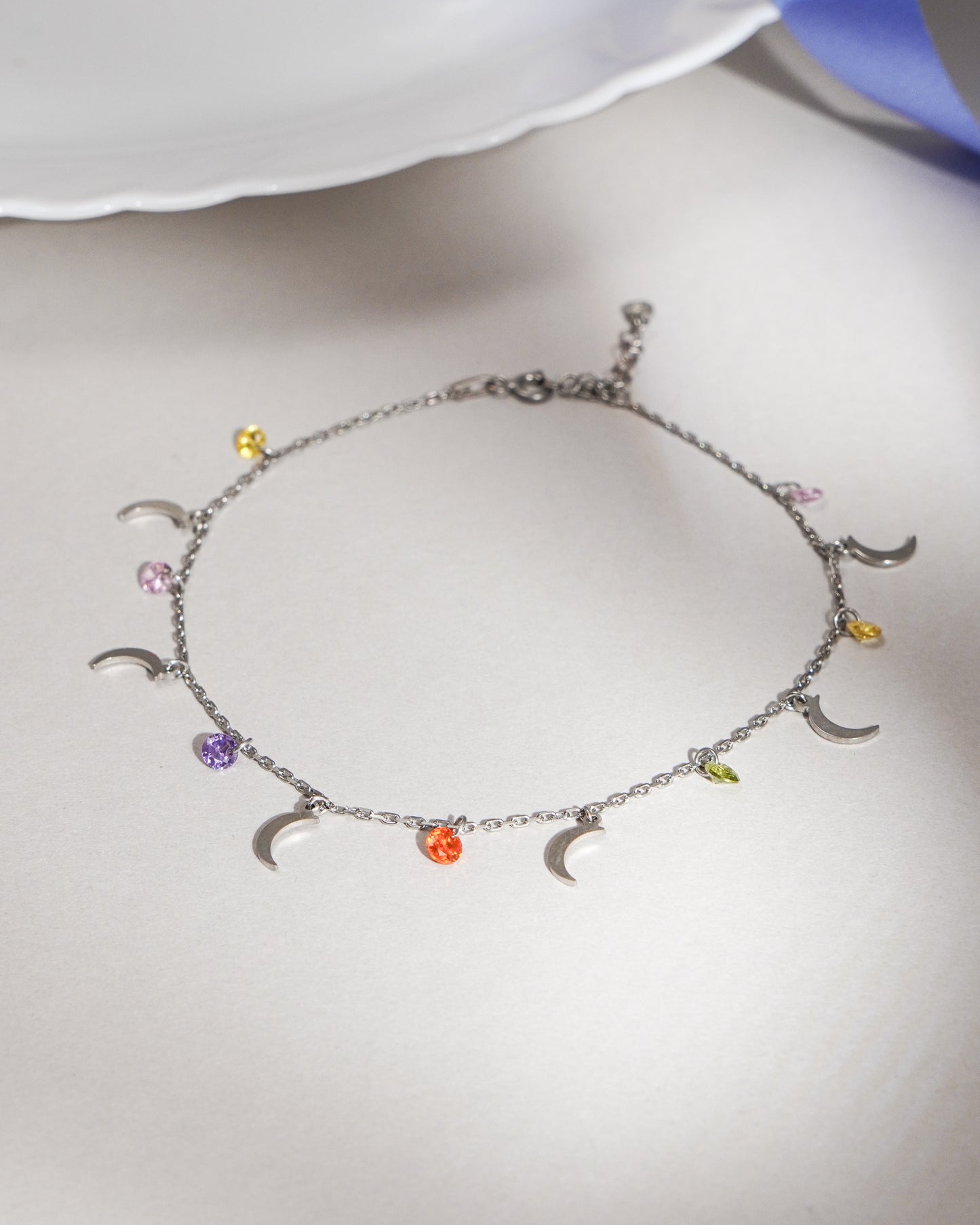 Silver Moonbeam Colorburst Bracelet
