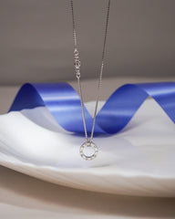 Silver Love in Circles Pendant