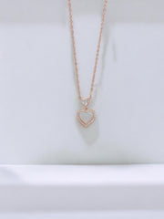 925 Silver Radiant Rose Love Pendant