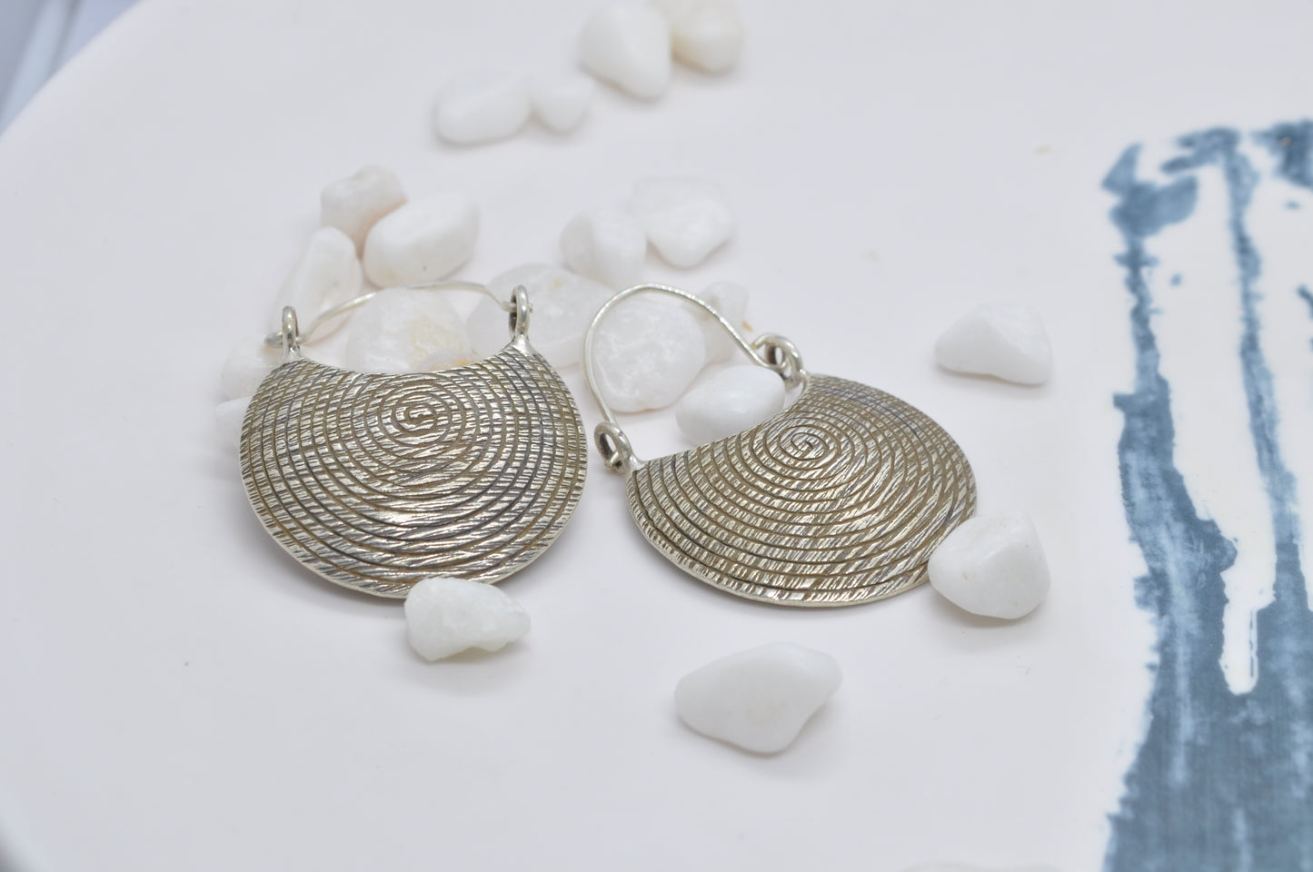 Silver Halo Earrings