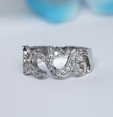 Pure Silver Serenity Ring