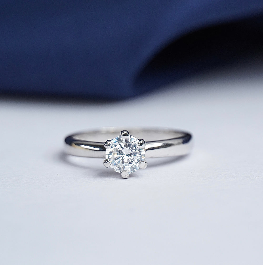 Pure Silver Cascade Ring