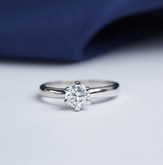 Pure Silver Cascade Ring