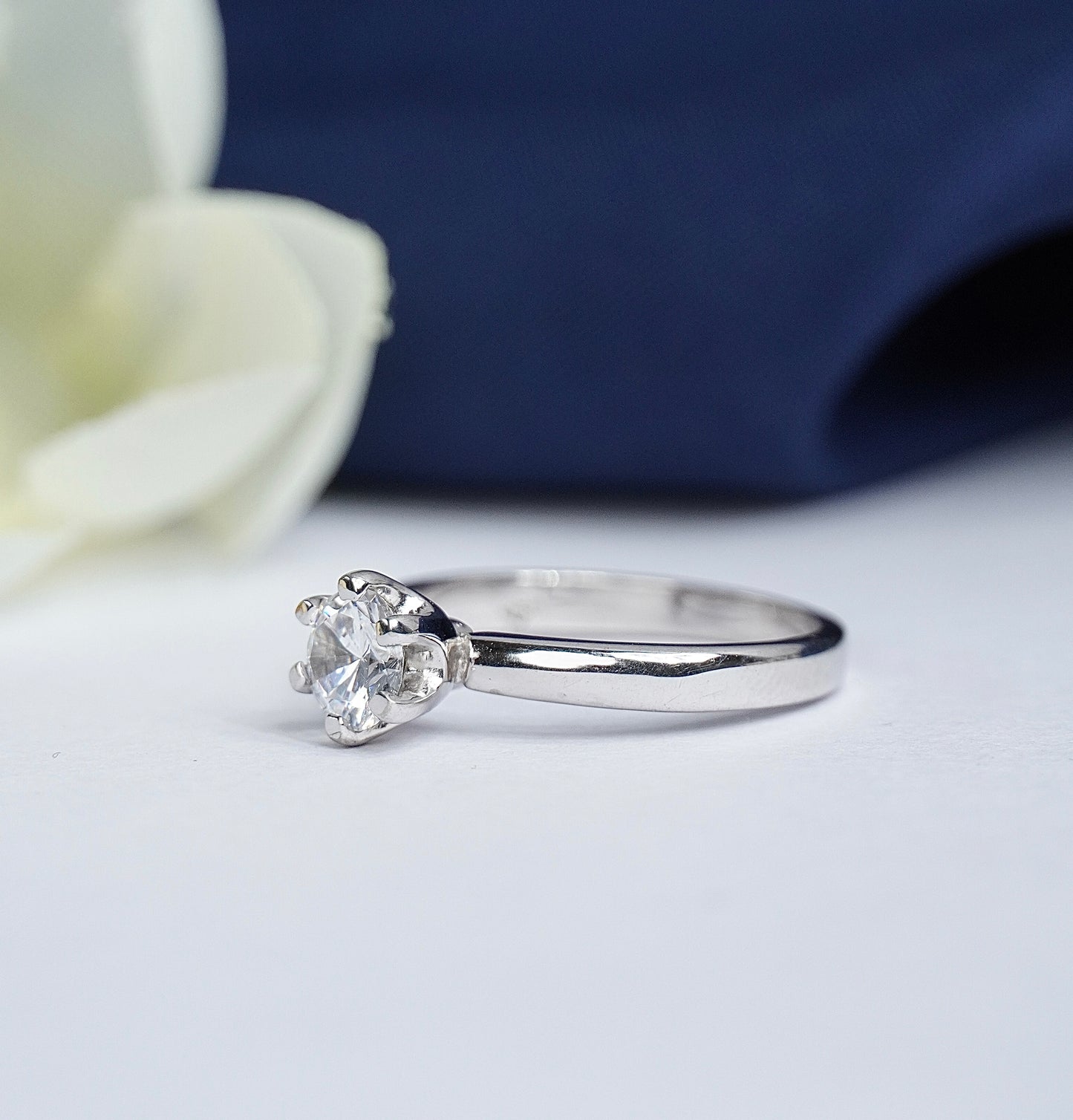 Pure Silver Cascade Ring