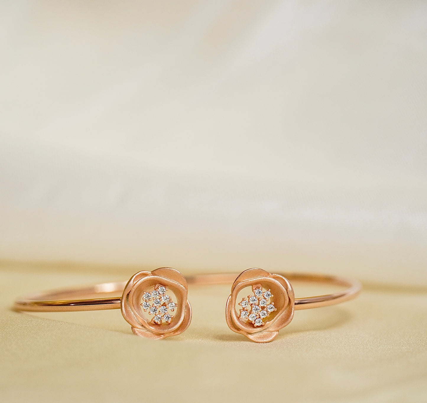 Blossom Serenity Dual Flower Rose Bracelet