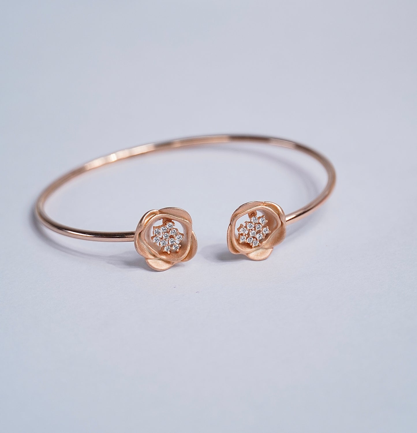 Blossom Serenity Dual Flower Rose Bracelet
