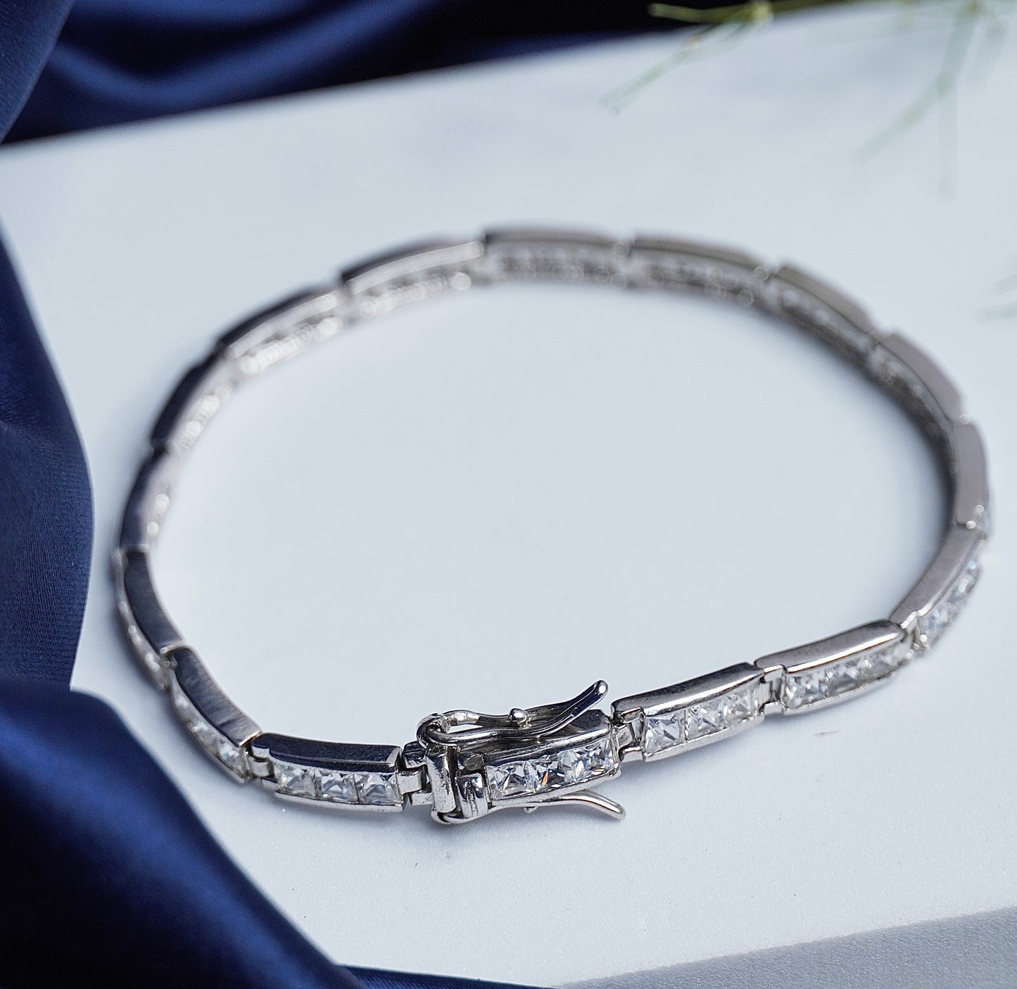 Lustrous Silver Glimmer Bracelet