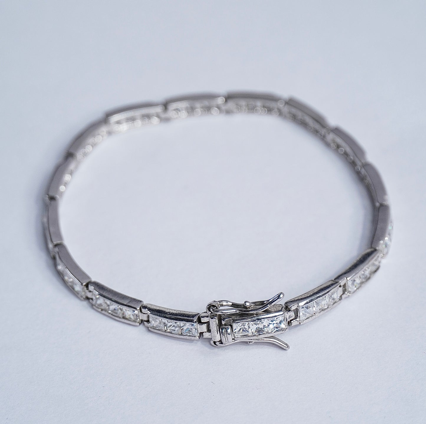 Lustrous Silver Glimmer Bracelet