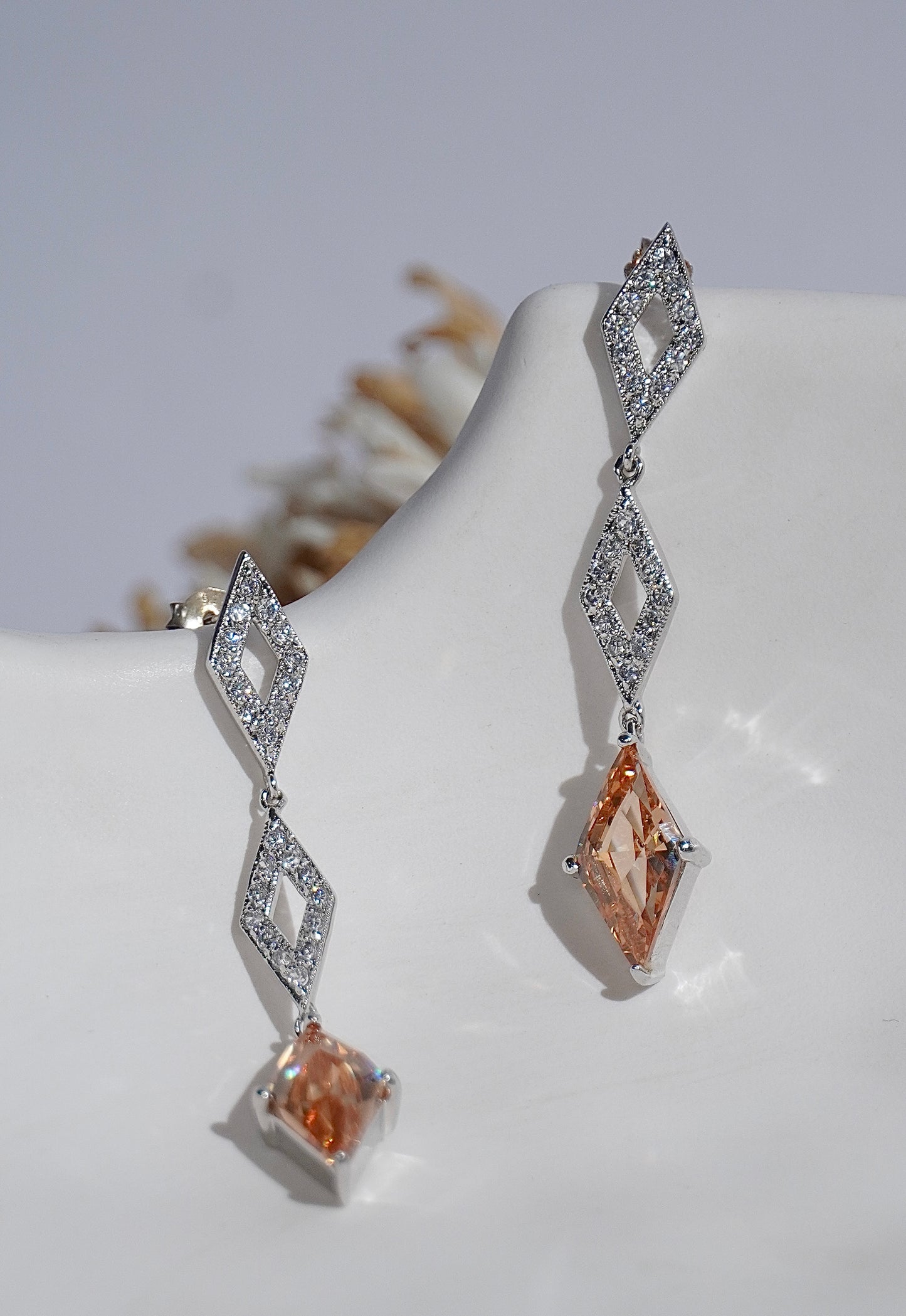 925 Silver Gold Lunar Kites Earring