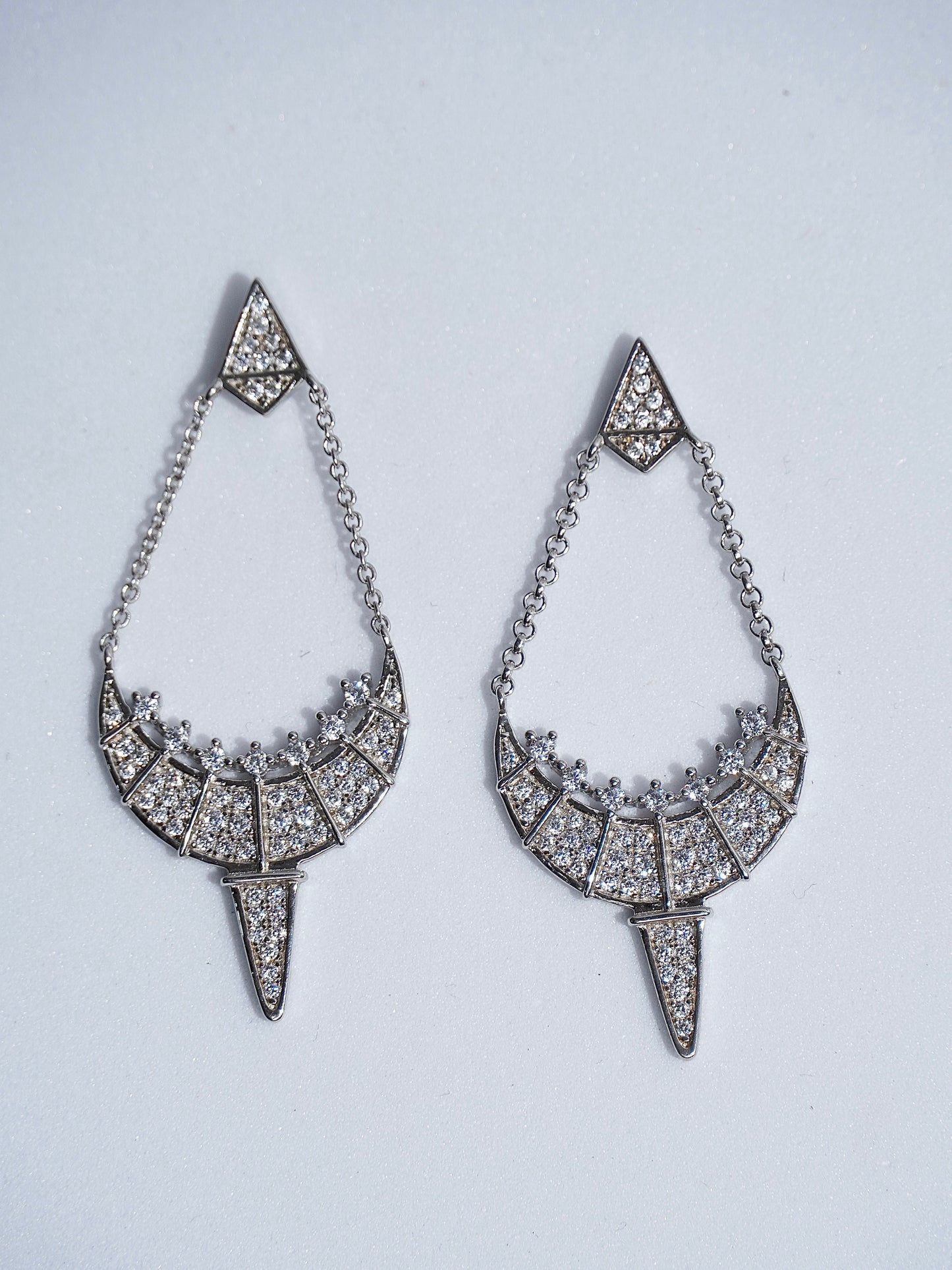 925 Silver Crystal Bloom Earrings