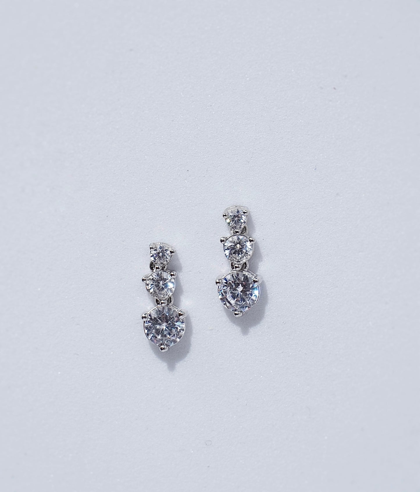 925 Silver Trinity Spark Earrings