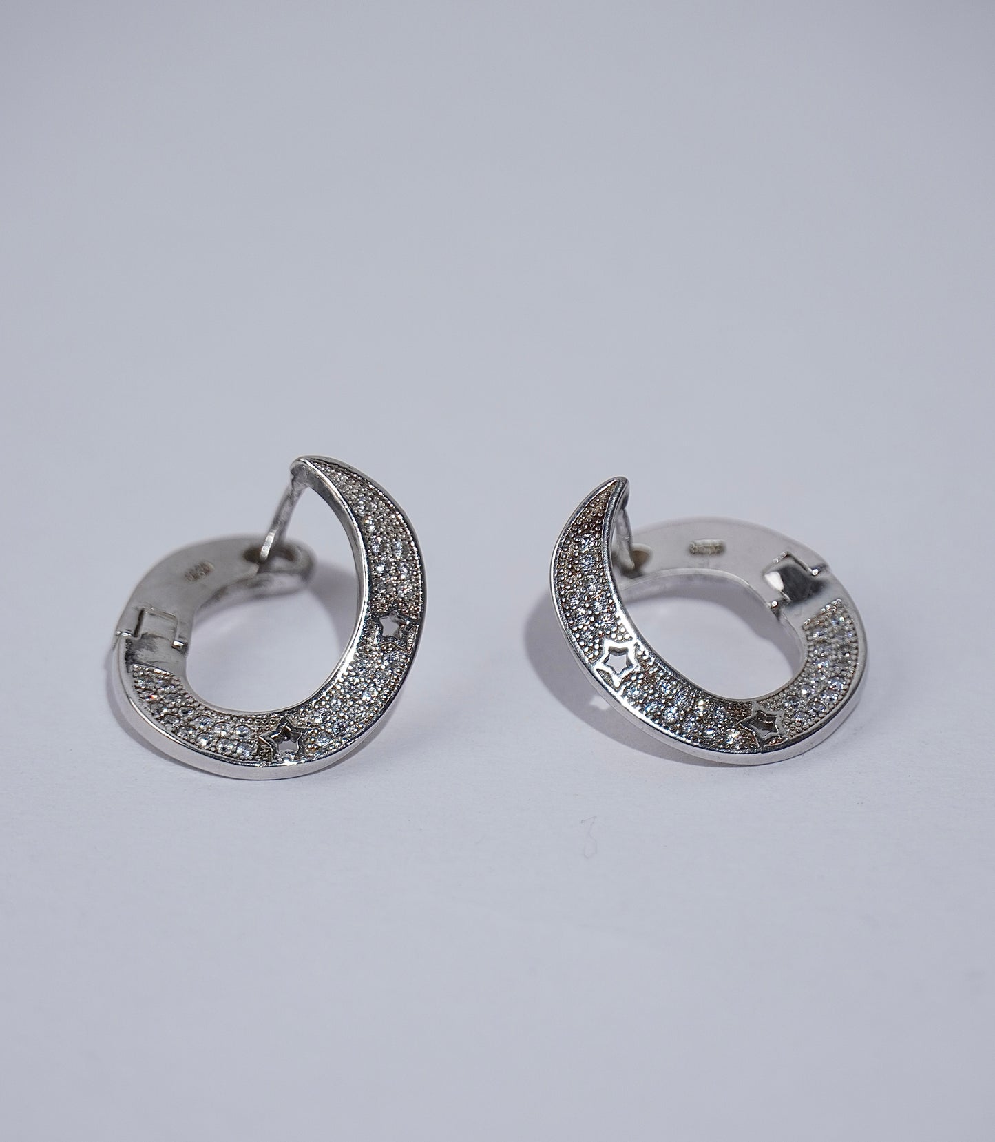 925 Silver Argent Aura Earring