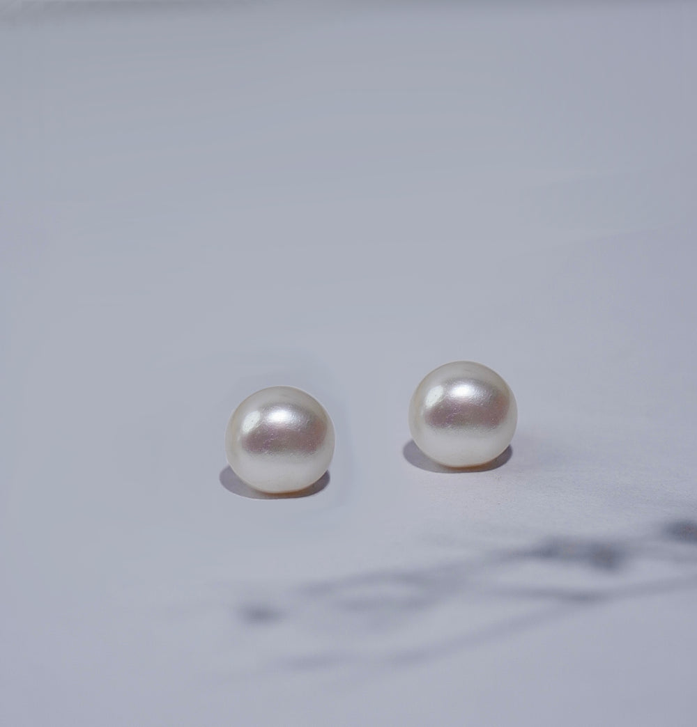 925 Silver Moonlit Pearl Earrings