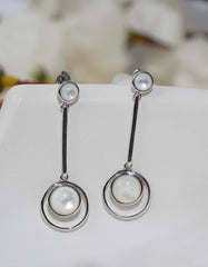 925 Silver Concentric Circles Earring