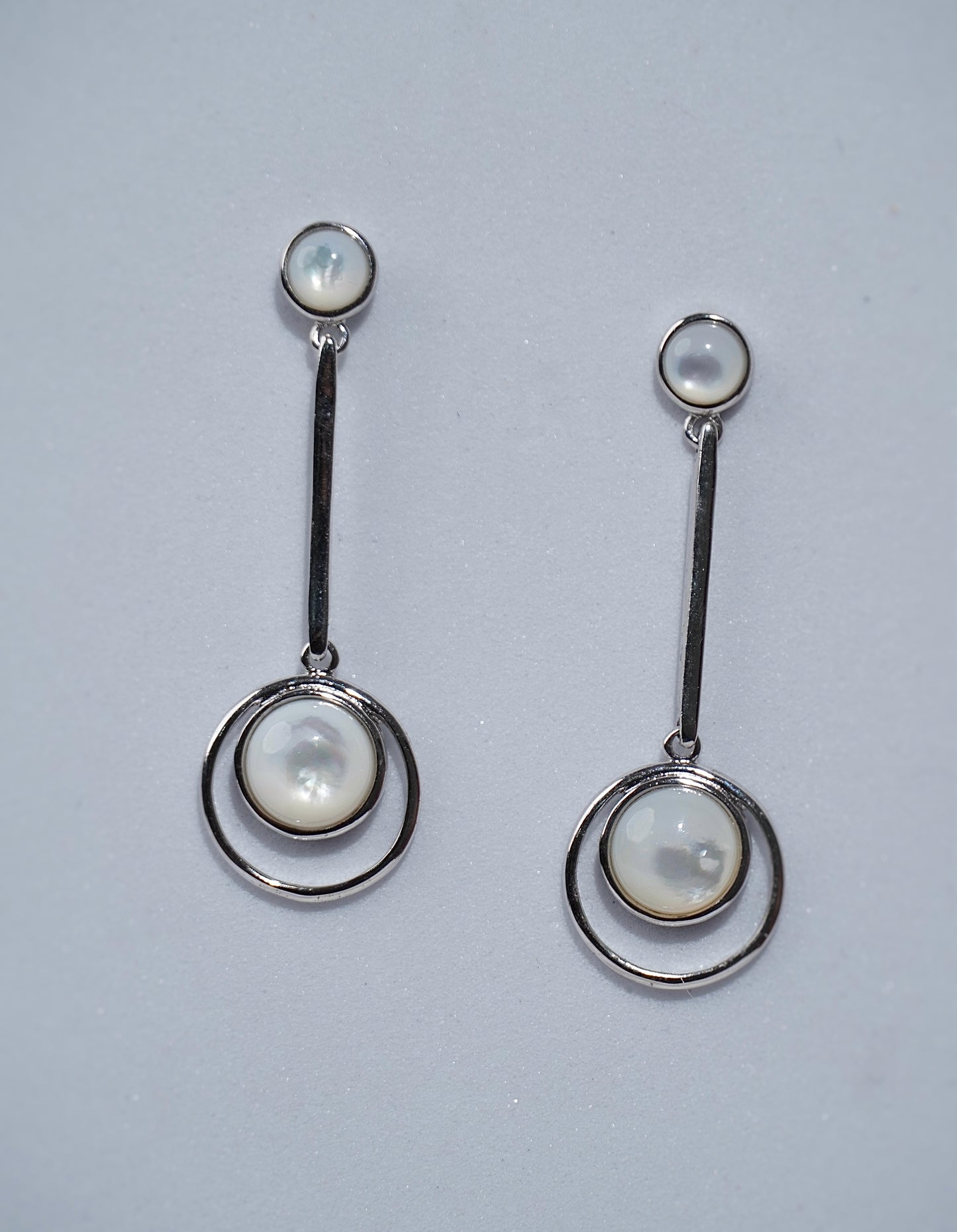 925 Silver Concentric Circles Earring