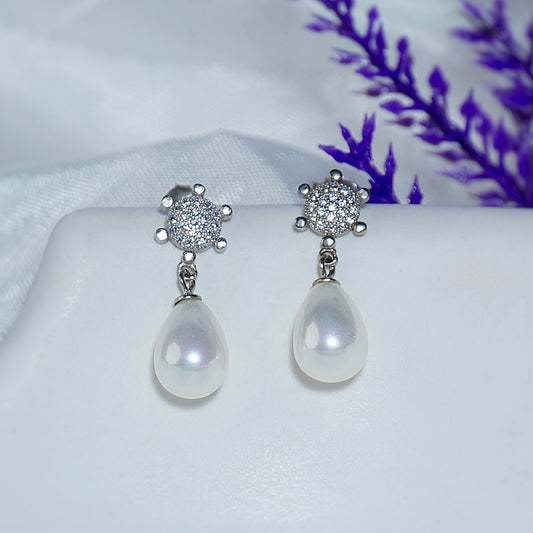 925 Silver Luna Pearl Earrings