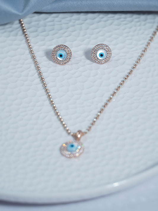 Pure Silver Evil Eye Set
