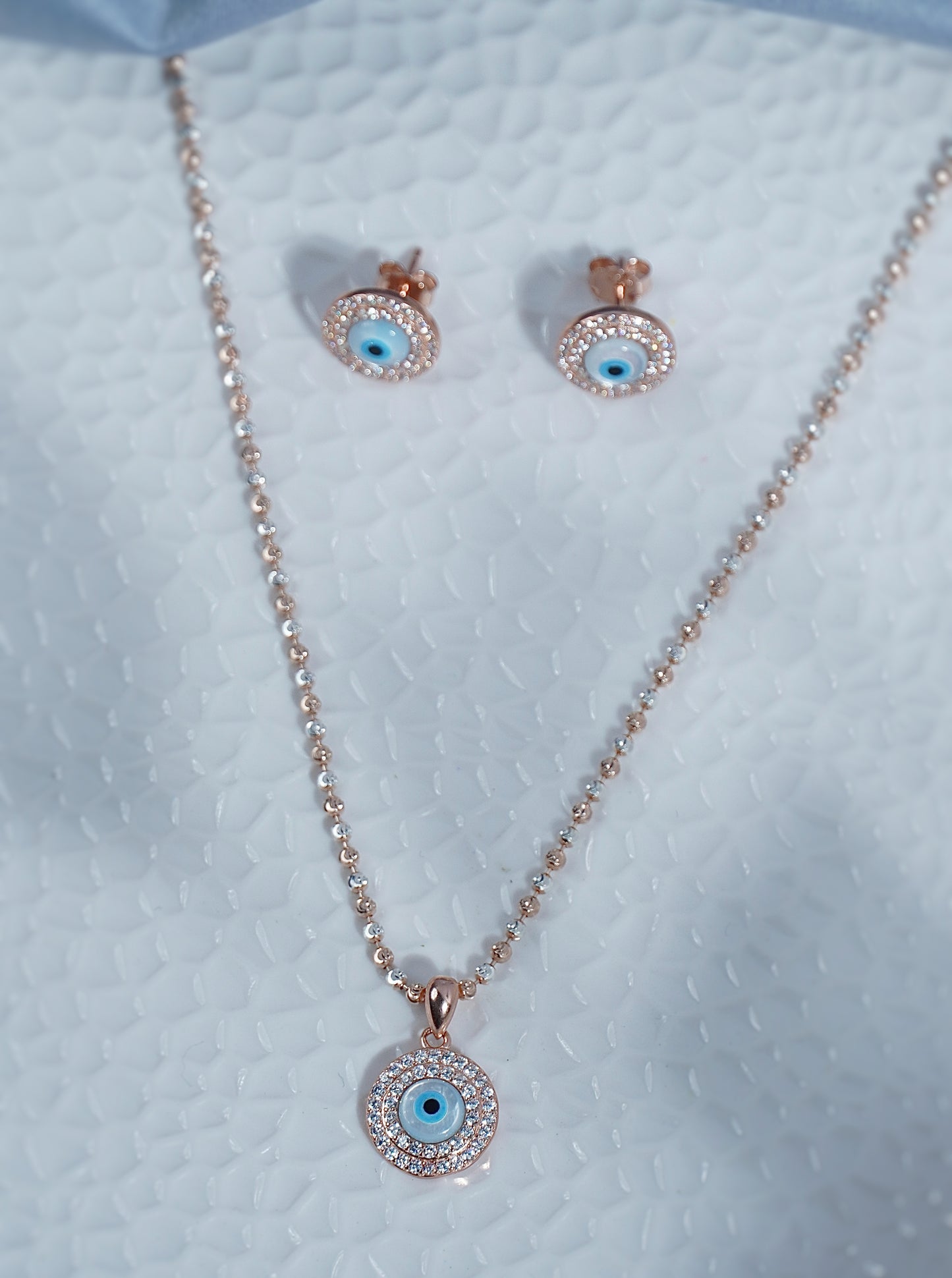 Pure Silver Evil Eye Set