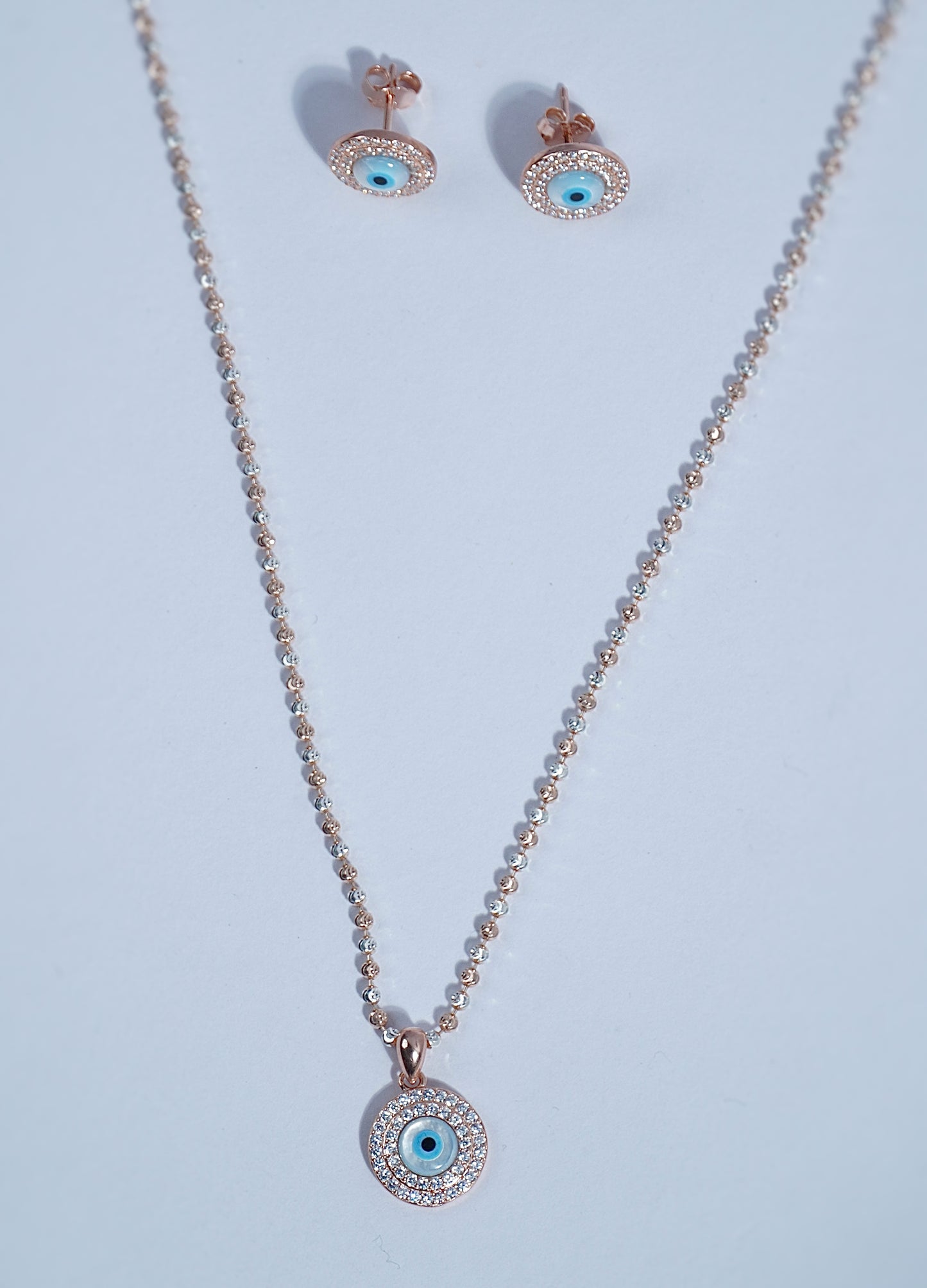 Pure Silver Evil Eye Set