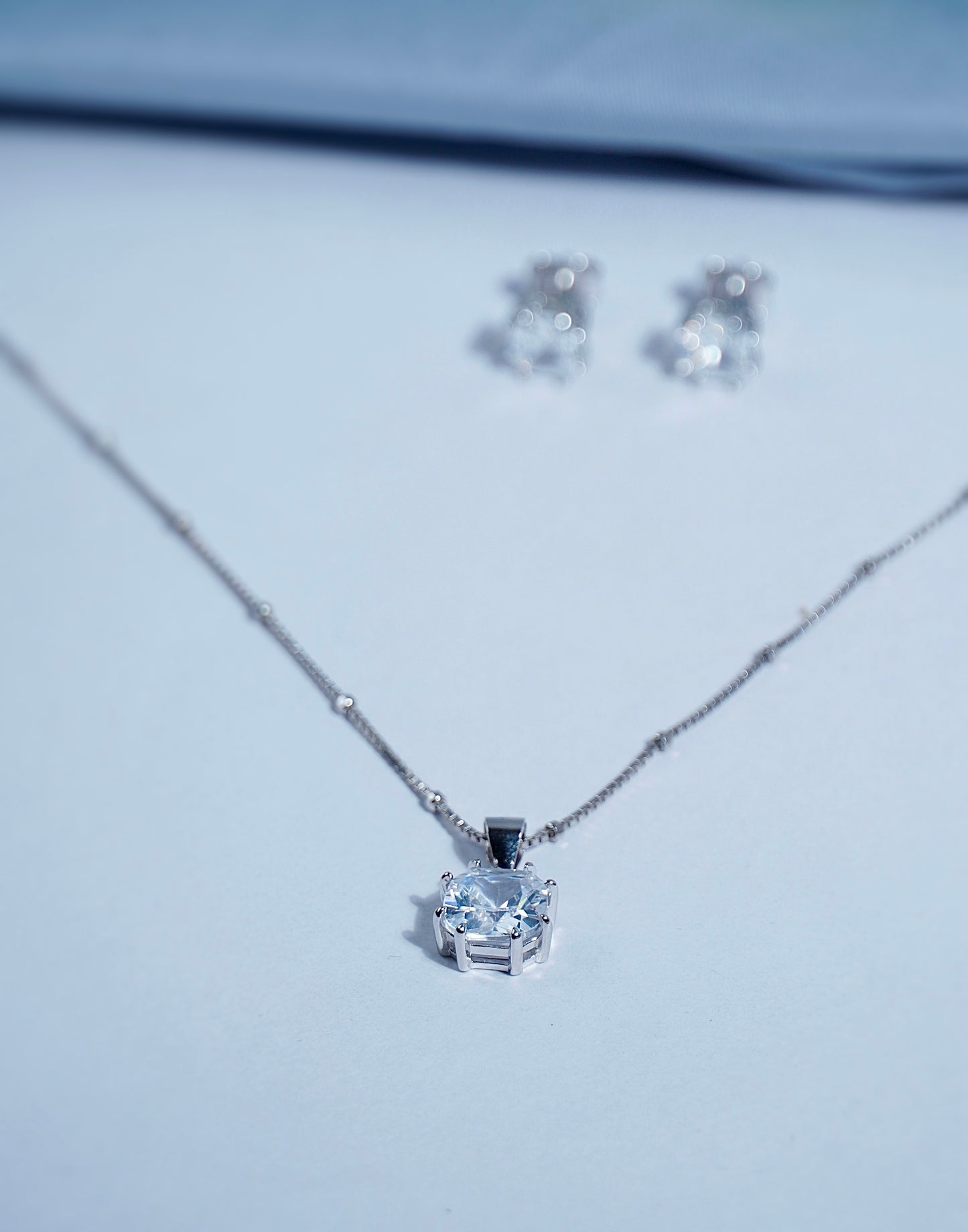 Pure Silver Mystic Stone Set