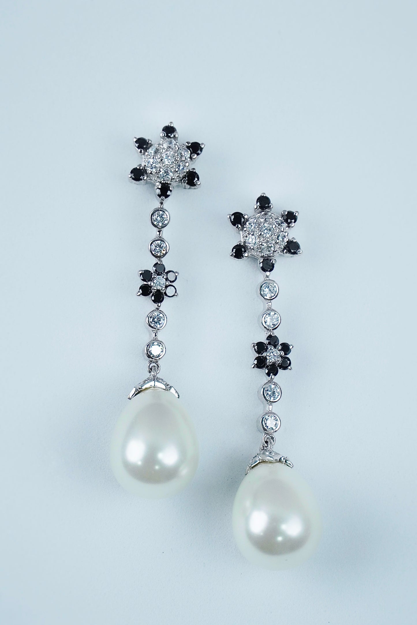 925 Silver Dangling Pearl Earring