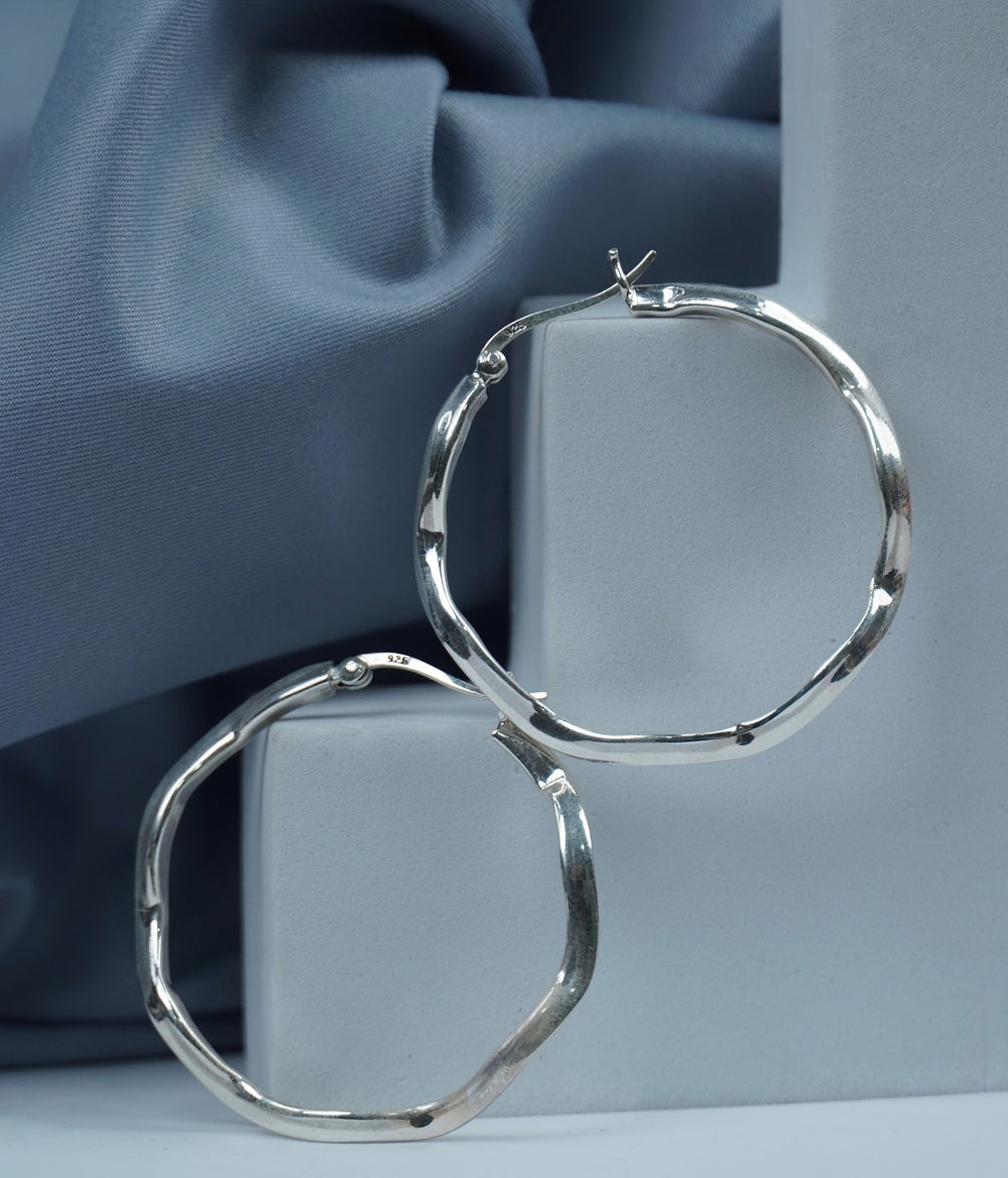 925 Silver Orbit Halo Earrings