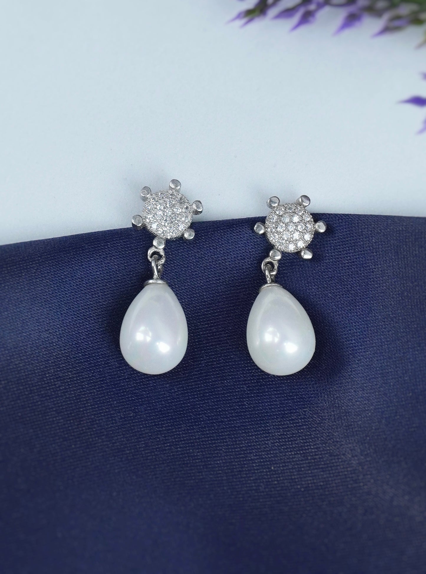 925 Silver Luna Pearl Earrings